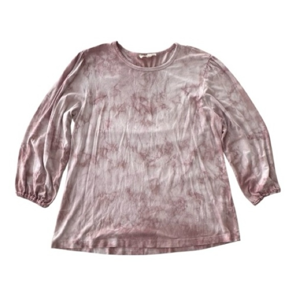 Johnny Was Calme Mauve Tie-Dye Blouse